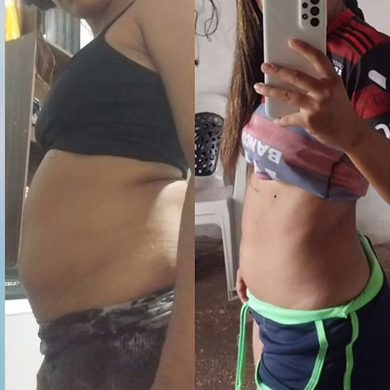 Customer-submitted progress photos and experience